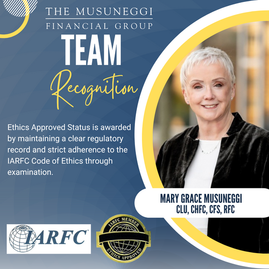 Mary Grace Musuneggi ethics award